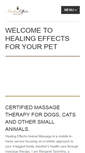 Mobile Screenshot of healingeffectsanimalmassage.com